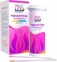 Vaginaalne ph Test Strips for Women (50 cnt), BV Bakteriaalne Vaginoos ja Pärmiinfektsioon Test Strips. Naise pH test vaginaalse tervise, happesuse ja kareduse jaoks. Ribad suletud kottides
