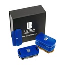 Magnetiseeritud High-end Beard Brush "Master" komplekt. "ULTIMATE BRUSH" on 3-in-1 harjakomplekt. Kaasa arvatud: peegel, hoiukamber, kaks kärje ja kaks harja. Eemaldatavad tükid moodustavad kohandatud üksuse.
