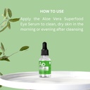 Dr Botanicals Aloe Vera Eye Seerum | Silmaseerum tumedate ringide ja paistetuse jaoks - Hüdreerimine ja rahustav valem pumpamiseks - Vähendada Puffiness ja Fine Lines | Silma seerum | 0,15 fl oz