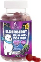 Lapsed Immune Support Elderberry Gummies - igapäevased laste vitamiinid C, tsink ja lapsed Immunity Support Gummy - Nature's Sambucus Elderberry Supplement, Vegan, Gluteenivaba, Maitsev Marjamaitse - 60 Gummies