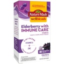 Nature Made Wellblends Elderberry koos ImmuneCare, Vitamiin D3 ja tsink, Elderberry Maitse, 30 Kiire lahustuv tablett