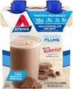 Atkins Milk Chocolate Delight Protein Shake, 15g Valk, Madal Glükeemiline, 2g Net Carb, 1g Suhkur, Keto Sõbralik, 4 Count