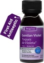 De La Cruz Gentian Violet - Violeta de Genciana 1% esmaabi antiseptikum kärbete, kriimustuste ja põletuste jaoks, 1 FL OZ