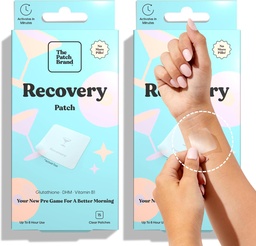 Patch Brand Recovery Patches | toetab hommikul pärast vitamiini B1, DHM, Glutatioon | Pidu ja reisimine peab olema | Pikad veekindlad plaastrid