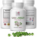 antioksüdandi toidulisandid - GARLIC JA PARSLEY ODORLESS FORMULA - küüslaugulisandid, küüslaugu- ja petersellilisandid, petersellilisandid, lõhnatu küüslaugulisandid, petersell - 1B 100 Softgels