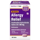 HealthCareAisle Allergia Relief - Feksofenadiinvesinikkloriidi tabletid USP, 180 mg - 180 tabletti - Allergiaravimid, mitteuimas 24-tunnine leevendus