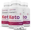 Justified Laboratories (3 Pack) Xtreme Fit Keto ACV Pills 1275MG Formuleeritud Apple Siider Äädikas Keto Support Blend Alternatiivne Gummies 180 kapslit