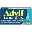 Advil Liqui-Gels Valu leevendaja ja palaviku vähendaja, valuvaigistid täiskasvanutele ibuprofeeniga 200mg peavalu, seljavalu, menstruaalvalu ja liigesevalu leevendamiseks - 40 vedelat täidetud kapslit