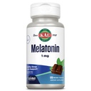 KAL melatoniin 1mg uneabi, melatoniini lisand toetab rahustavat lõõgastust ja tervislikku unetsüklit, kiiret lahustumist ActivMelts, looduslik šokolaadimündi maitse, taimetoitlane, 120 Serv, 120 Micro Tabs