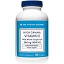 Kõrge gamma E-vitamiin - toetab immuunsüsteemi ja südame-veresoonkonna tervist - 400 IU (120 Softgels)