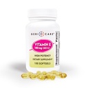 GeriCare kõrge tugevusega E-vitamiini kapslid - 400 IU naha ja immuunsuse toetamiseks, 180mg | 100 krahv | orgaaniline E-vitamiin naistele ja meestele