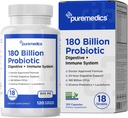 Valik Formula probiootikumid 180 miljardit CFU - 18 tüved + laktoferriin + prebiootikumid - Immuun, seedetrakti ja soolestiku tervis - Kõhukinnisus, kõhulahtisus, gaas ja puhitus - naistele ja meestele - 120ct