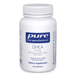 Puhtad kapslid DHEA 5 mg - immuunsuse tugi ja hormoonid Tasakaal * - Mikroniseeritud DHEA - Gluteenivaba & Vegan - 60 kapslit