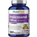 NusaPure Policosanol 100mg 180 Veggie kapslid (Vegan, Non-GMO)