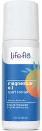 Life-Flo Magnesium Oil Sport Roll-On - Magneesium Roll On täiskasvanutele ja lastele, rahustav rull kleep valulike lihaste pärast sportimist, kasutamine jalgadel, jalgadel, seljal ja kehal - 3 fl oz rull
