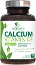 Kaltsiumilisa 1200 mg - koos D3-vitamiiniga parimaks imendumiseks - toetab immuunsüsteemi tervist, luud ja hambad - looduse kaltsiumkarbonaat + 1600 IU D3 - pudelis USA-s naistele ja meestele - 120 tabletti