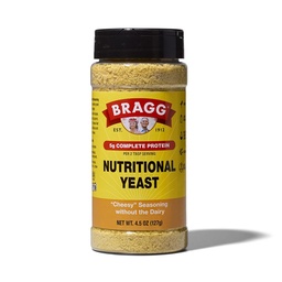 Bragg Nutritional Yeast Seasoning - 4,5 oz - piimavaba parmesan juustu asendaja - ideaalne salatid, pastad, köögiviljad ja palju muud