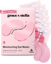 Grace & Stella Award Võitmine Silmade Maski all - Vähendage Tumedaid Ringe, Puffy Eyes, Undereye Bags, Kortsud - Gel Silmade All Patches - Kingitused Emale - Vegan Julmusevaba Enesehooldus (Pink, 6 Paari)