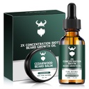 Habemekasvukomplekt - 2X kontsentratsioon biotiin meestele, looduslik argaan, Jojoba õlid ja vitamiinid (Cedarwood)
