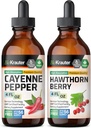BIO KRAUTER Cayenne Tinktuur 4 Fl. Oz... Hawthorn Berry Tinktuur 4 Fl. Oz.