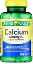 Spring Valley - kaltsium 600 mg (pakk 2) 200 Kokku kaetud tabletid