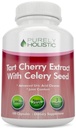 Tart Cherry Extract kapslid 1000mg - 180 kapslit, 3 kuu tarnimine - segu tart kirsi ja selleri seemnete pulbriga
