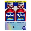 Vicks NyQuil raske külm, gripp ja ummistusmeditsiin, 2x12 fl oz kaksikpakend, marjamaitse, maksimaalne tugevus, öine leevendus
