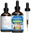 Lemmikloomade heaolu Smooth BM Gold koertele ja kassidele - kõhukinnisuse leevendamine & Stool Softener, toetab tervislikke soole liikumisi - looduslik taimsete toidulisand 4 oz (118 ml)