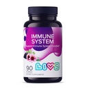 LIVS Immuunsüsteemi Elderberry Gummies täiskasvanutele ja lastele | Advanced Immune Support Supplement koos C-vitamiini, Echinacea, & Propolis | Vegan & Gluten Free Gummy Vitamiinid | 200mg Elderberry / Dose -90 Ct