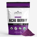 Lone Star Botanicals Orgaaniline Açai Berry Superfood Powder, 3.52oz (100 Grams), Antioksüdandid, vitamiinid, mineraalid, tervislik toitumine, Lisa Smoothie, Supp, Salat