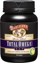 Barlean's Total Omega 3 6 9 Softgels, segatud kalaõli täiendada kurguvalu ja linaseemneõli, 1000 mg Omegas ALA, EPA, DHA ja GLA ühine tugi toidulisandeid ja südame tervis, 90 Count