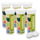 Joogiklaasid Sidrunlubja elektrolüüt Fizzy Hydration tabletid (6) Tube Bundle | 0g Suhkur - looduslik spordijook - Essential Electrolytes | 60 Servings - 10 Tablett per Tube