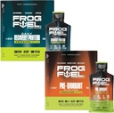 Frog Fuel Power Energized Protein & Ultra Energized Pre Workout Shot Bundle, 1500mg Beeta-alaniin, 15g Valk Nano-Hydrolyzed Grass Fed kollageen, Pre & Post Treening, 1,2 oz Packets, 48 Pack
