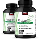 Jõutegur ProbioSlim ekstra tugevus, probiootiline lisand naistele ja meestele 30 miljardi CFU-ga ja roheline tee ekstrakt soolestiku tervise toetamiseks, puhumiseks ja gaasi leevendamiseks, 120 loend (2. pakk)