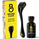 The Beard Club Derma Roller & Beard Growth Oil for Face, Body and Scalp Microneedling Roller for Men and Women 540 Titanium Microneedles - Beard Roller for Hair & Beard