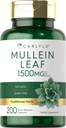 Carlyle Mullein Leaf Extract 1500mg | 200 Kapslid | Verbascum Thapsus | Mitte-GMO, Gluteenivaba täiendus