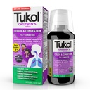 TUKOL Laste köha meditsiin - köha ja ummikute leevendamine, rindkere köha supressant lastele, laste külm ja köha meditsiin, lapsed köha siirup vanuses 4 + viinamarjamaitse 4 FL OZ