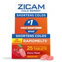 Zicam Cold Remedy Tsink Rapidmelts, Kirsimaitse, Homöopaatiline, Külma Lühendamise Meditsiin, Lühendab Külma Kestust, 25 Krahv