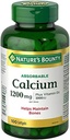 Looduse Bounty Absorbable Kaltsium 1200mg pluss vitamiin D3 1000IU 100 arv