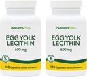 NaturesPlus munakollane letsitiin - 600 mg, 180 kapslit - pakendis 2 - sojavaba, gluteenivaba - 180 kogu serveerimist