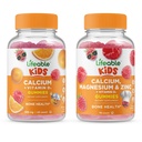 Elujõuline Kaltsium D-vitamiini Lastega + Kaltsium Magneesium & Tsink Lapsed, Gummies Bundle - Suurepärane Maitse, Vitamiinilisand, Gluteenivaba, GMO-vaba, närimiskumm