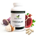 MD Vascular - Expert Formulated Supplement - Vaskulaarsed ja üldised heaolu eesmärgid - õige voog, numbrid, tasakaal - võimas küüslauk, ingver, L-arginiin, granaatõuna - 120 kapslit (pakk 1)
