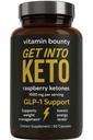 Vitamiin Bounty Premium Vaarika Ketoonid Täiendus - Keto pillid kaalulangus - soodustab Ketoosi ja ainevahetuse toetamine - Keto Dieet Abi - Energia Boost naistele ja meestele - 60 kapslit