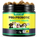 Probiootikumid koertele Seedetrakti Tervis, Seedetrakti pehmed närid koertele, koerte probiootikumid ja seedeensüümid, 120 koera närimist Omega-3 & 6, vitamiin, seedimise parandamine, immuunsus