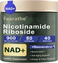Liposoomne nikotiinamiid Ribosiid - NAD+ Täiendus koos Resveratrooli ja Quercetin - NAD nikotiinamiid Riboside Resveratrooliga 900mg vananemisvastaseks, energiaks, fookuseks - 80 kapslit, 40 päeva pakkumine