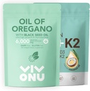 Oreganokapslite õli ja vitamiin D3 10000 iu Plus K2 (MK-7) 200 mcg, 300 kookosõli softgelid