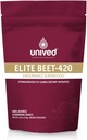 Unived Elite Beet-420 | Beetroot Extract standardiseeritud 6,5% Dietary Nitrate, 420mg Nitrate Per Serving | Kestvus Superfood sportlastele | Vegan, Kofeiinivaba, Pre-Workout | 20 Servings