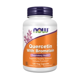 NOW Foods Supplements, Quercetin Bromelain, tasakaalustatud immuunsüsteemi *, 120 Veg kapslid