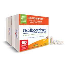 Boiron Oscillococcinum gripilaadsete kehavalude, peavalu, palaviku, külmavärinate ja väsimuse sümptomite leevendamiseks - 60 annust (2. pakk)