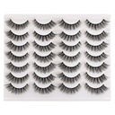 Värskelt Lashes Vale Ripsmed Kassisilmad Wispy Natural Faux Mink Lasrid 14 Paarid Pakendi Kerge maht Lühikesed Võltsitud Silmapisarad Multipack